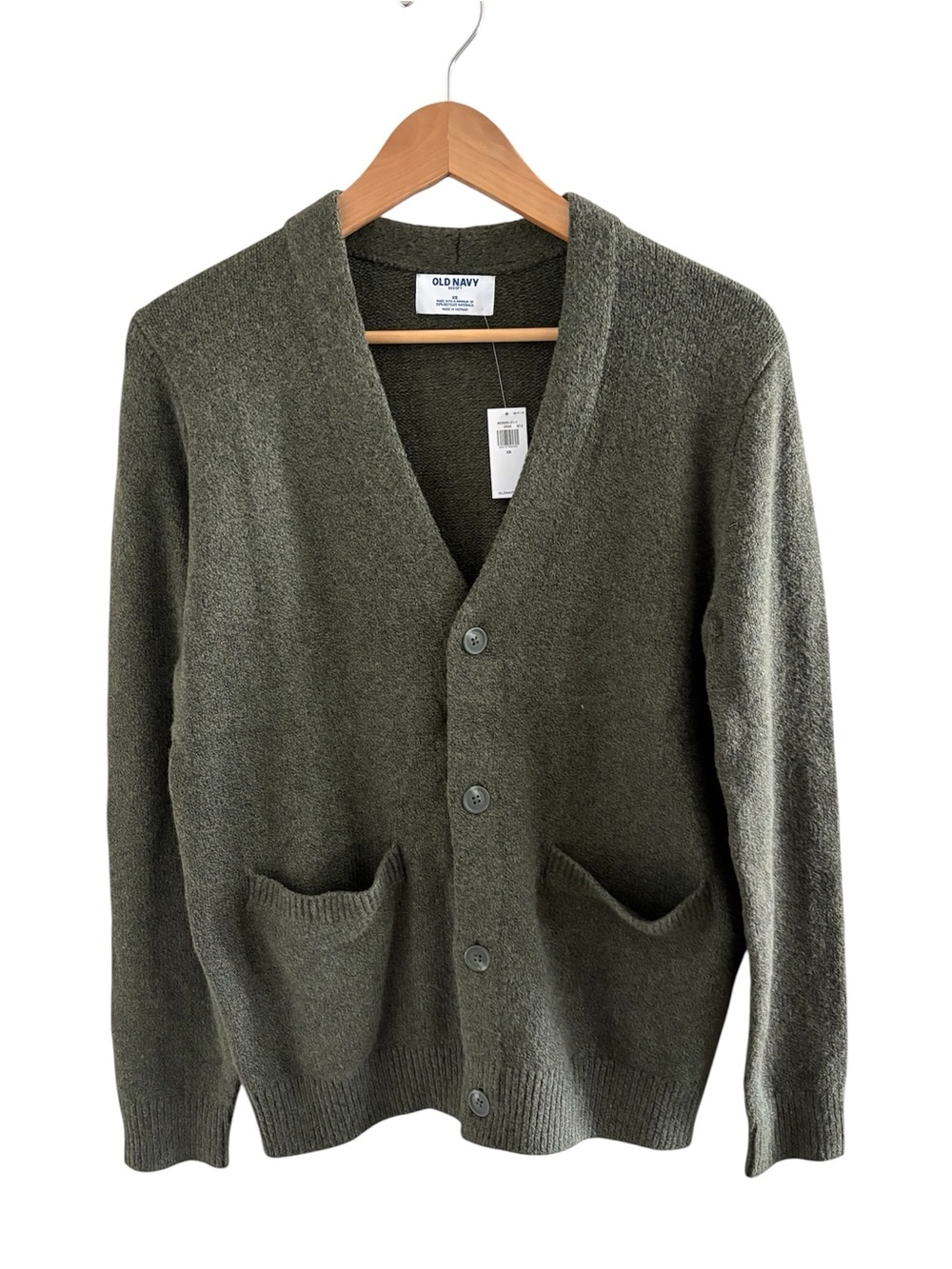 Old Navy Men's Olive Cardigan Sweater - Button Front